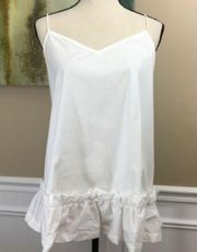 NWT Pleione Bow Back ivory Tank top size XS