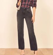 Jeans Black Straight Leg