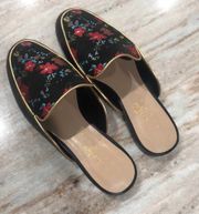 Lord & Taylor Embroidery Mules - sz 6.5