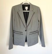 Blazer Suit Jacket Brown Taupe Size 6 Career Office