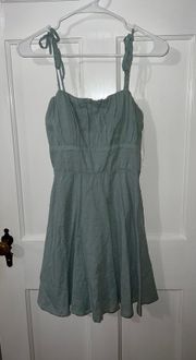 Sage Green Mini Dress Francescas