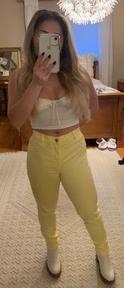 Macys yellow jeans