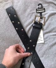 Topshop Black Star studded belt ⭐️