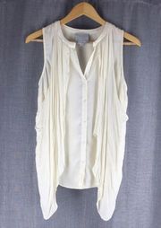 addison x Revolve Cascade Hem Overlay Tank Top Ivory Size S