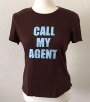 Vintage Planet Hollywood CALL MY AGENT T-Shirt (Celebrity Series ) - Size Large