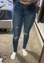 Sound girl Dark Denim Distressed Jeans