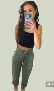 Green Mom Jeans 