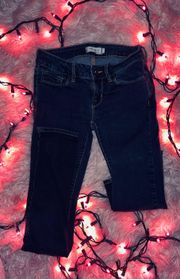 dark blue skinny jeans-size 1