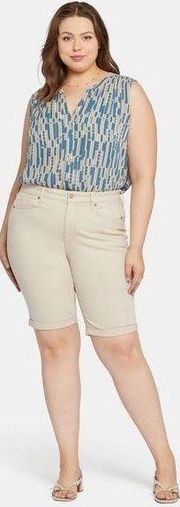 NYDJ Briella 11 Inch Denim Shorts In Plus Size SIZE 18