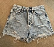 Blue Ultra High Rise Vintage Jean Shorts