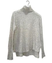 Athleta Transit Pullover Turtleneck Light Grey Heather Sweater Size Small