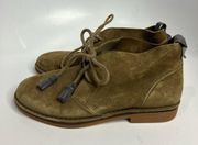 Hush Puppies olive green suede boots size 7