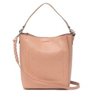 AllSaints Nude Kathi North South Studded Tote EUC