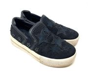 ASH Jeday Star Patchwork Slip-on Sneakers Black Size 38 / US 7