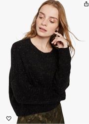 Women's Crewneck Tinsel Sweater (Black