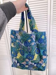 Handmade Floral Tote Bag Purse