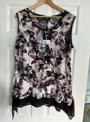 🌸NWT Vera Wang Floral Blouse