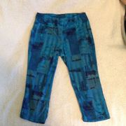 Fila blue running capri leggings XS*