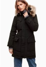 TNA Golden Bancroft Goose Down Parka in Black