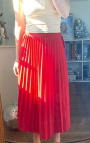 Red Maxi Skirt