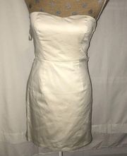 Charlotte Rouse Strapless cream dress size medium new without tags