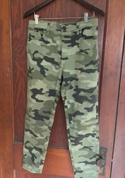 Camo Print Skinny Jeans