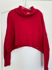 Red Turtleneck Sweater