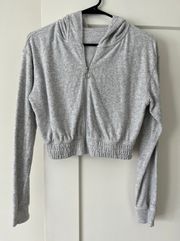 Cropped Zip Up