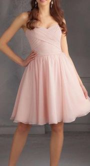 Mori Lee by Madeline Gardner Blush Dress Formal