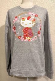 by Sanrio Grey  Kimono Grey Pullover Sweater