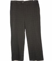 Attention tweed plaid print stretchy dress pants