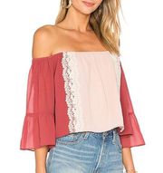 Tularosa Dusted berry off the shoulder blouse size XS