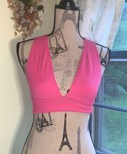 Garage Pink ribbed Bralette S