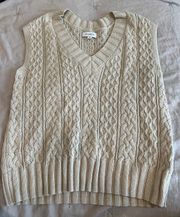 Beige Sweater Vest