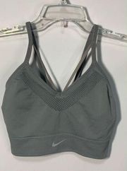 Nike  dry fit, gray sport bra, size medium ￼