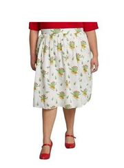 MODCLOTH Dinosaur Print Midi Skirt Size XL NEW