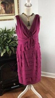 Jones New York Womans Size 10 Pink Sleeveless Sheath Career Cocktail Party Dress