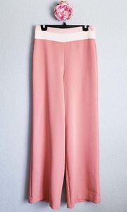 New York & Company X Eva Mendes Coral Sherbet Wide Leg Pants