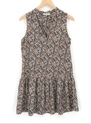 RO&DE Tank Dress Paisley Red Blue Cream XS