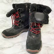 Pajar  Canada Waterproof Winter Faux Fur Lined Lace Up Mid Calf Boots