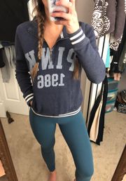 PINK - Victoria's Secret VS Pink Vintage Half-Zip Hoodie