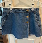 Size Small Asymmetrical Raw Edge Skort