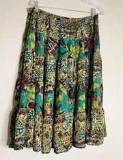 Carole little funky artsy boho pull on skirt 12