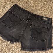Levi's Black Jean Shorts