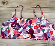 Athleta Floral Bikini Swim Top Women’s XL