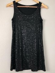 Black Sequin Dress