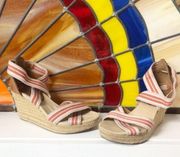 Kenneth Cole espadrille jute wedge sandals…