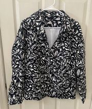 Laura Ashley Snap Closure Blazer with Pockets Medium