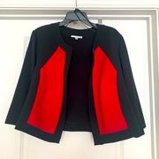 Studio One New York  Red And Black Blazer Jacket Size 18