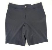 NWT Chico's Weekends Women's Flat Front Balance Key Largo Shorts Black large 2